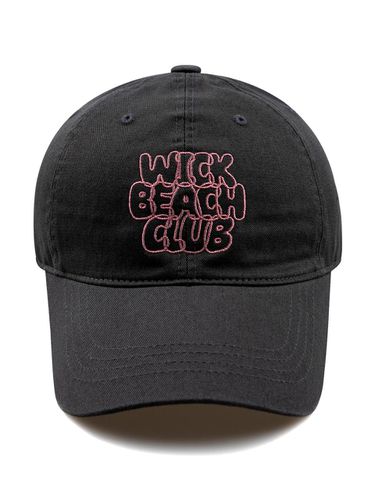 BEACH CLUB WASHED BALL CAP-Charcoal - Wick - Modalova