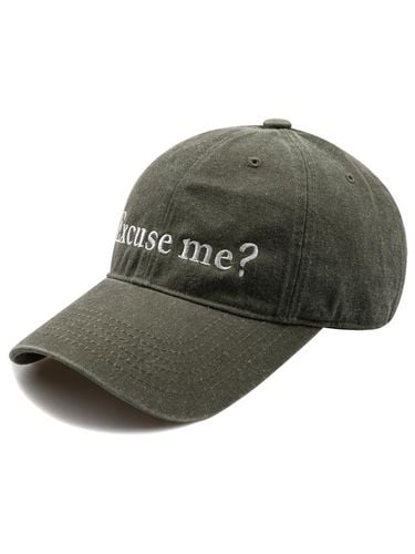 Excuse me Pigment Ball Cap-Khaki - Wick - Modalova