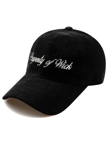 Wide Property Corduroy Ball Cap-Black - Wick - Modalova