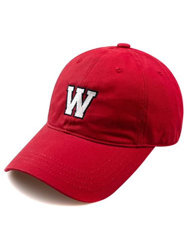 W BOLDING Washed Ball Cap-Red - Wick - Modalova