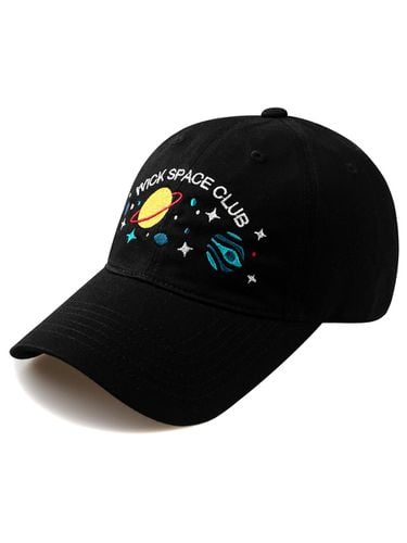 SPACE CLUB WASHED BALL CAP-Black - Wick - Modalova