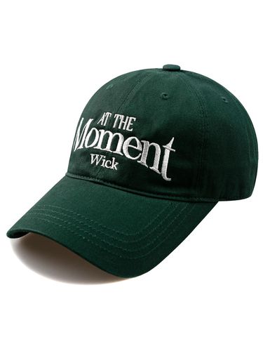 AT THE Moment Washed Ball Cap-Dark Green - Wick - Modalova