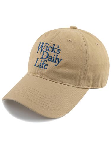 Daily Life Washed Ball Cap-Beige - Wick - Modalova