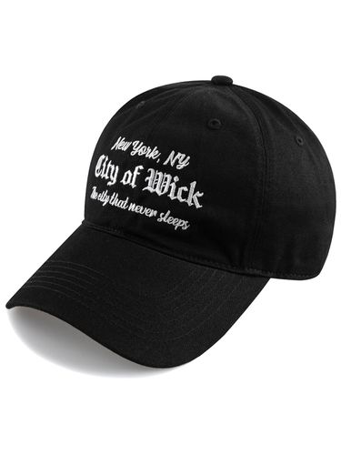 City of NY Washed Ball Cap-Black - Wick - Modalova