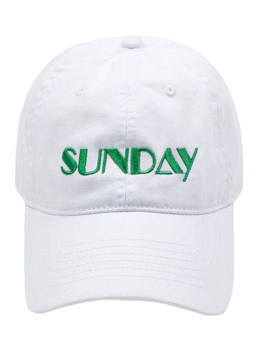 BG284CAP838_SUNDAY WASHED CAP-WHITE - Wick - Modalova