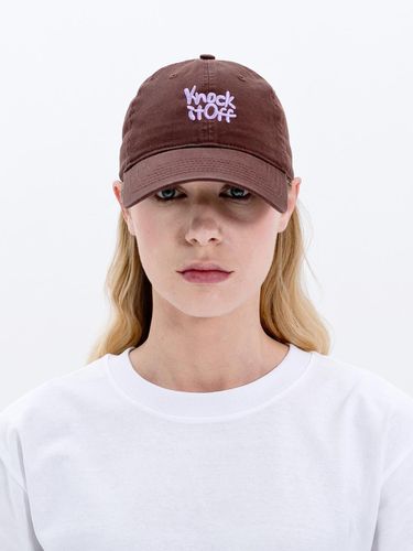 Knock It Off Washed Ball Cap-Brown - Wick - Modalova