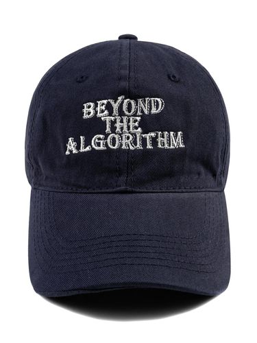 ALGORITHM Washed Ball Cap-Navy - Wick - Modalova