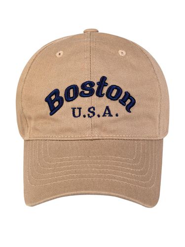 Boston U.S.A. Washed Ball Cap-Dark Beige - Wick - Modalova