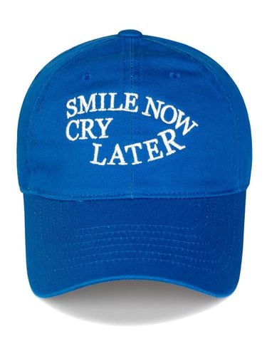 SMILE & CRY WASHED BALL CAP-Blue - Wick - Modalova