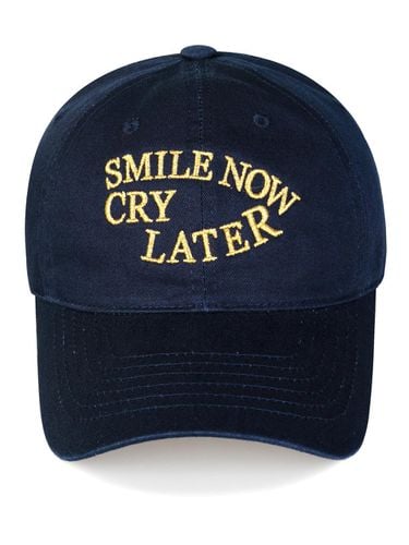 SMILE & CRY Washed Ball Cap-Navy - Wick - Modalova