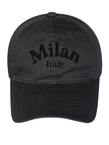 Milan Itaiy Washed Ball Cap-Charcoal - Wick - Modalova