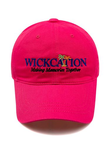 WICKCATION Washed Ball Cap-Hot Pink - Wick - Modalova