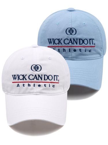 W.CAN DO IT WASHED BALL CAP - Wick - Modalova