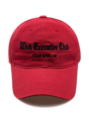 EXECUTIVE CLUB GOD WITH US WASHED Ball Cap-Red - Wick - Modalova