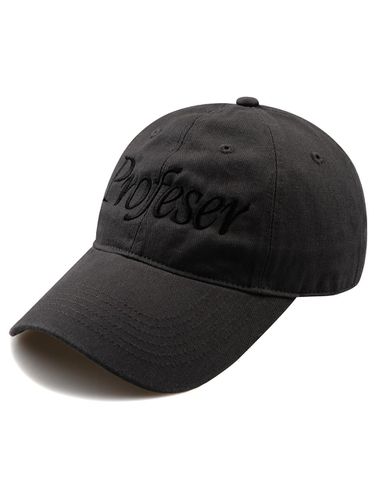 Profeser Washed Ball Cap-Charcoal - Wick - Modalova