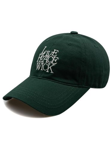 LOVE PEACE WASHED BALL CAP - Wick - Modalova