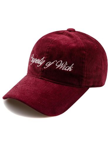 Wide Property Corduroy Ball Cap-Bugandy - Wick - Modalova