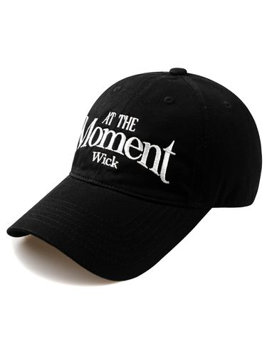 AT THE Moment Washed Ball Cap-Black - Wick - Modalova