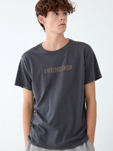 Koznock Friend Men's Short-Sleeved T-Shirt Charcoa - KOZNOK - Modalova