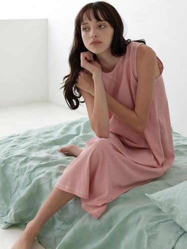 Pure Cotton Sleeveless Dress Pajamas - KOZNOK - Modalova