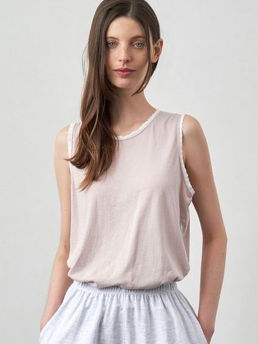 Merrien Pure Cotton Lace Sleeveless T-shirt - Indi - KOZNOK - Modalova