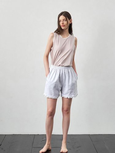 Mellie Ribbed Lace Shorts - KOZNOK - Modalova