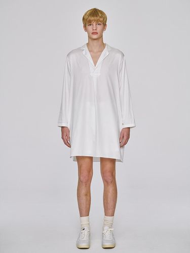 White solid dress - SLEEPYGOM - Modalova