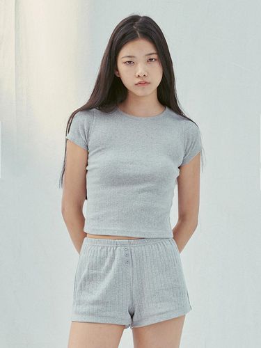 Pure Gray Short Sleeve T - SLEEPYGOM - Modalova