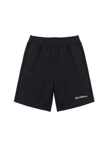 Common Embroidered Sweat Shorts Black BMPT254UBK - bensherman - Modalova