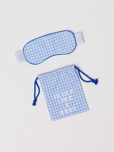 SLEEPYGOM BLUE CHECK SLEEP MASK - SLEEPYGOM - Modalova