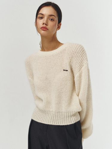 Mohair round neck knitwear_Beige - ARTID - Modalova