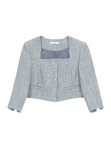 Exclusive] Tweed Set-Up Jacket_BLUE - ARTID - Modalova