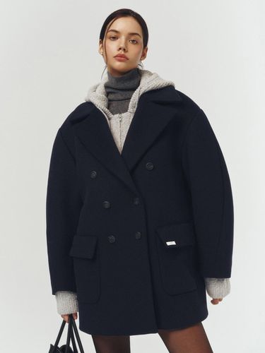 Wool Half Coat_NAVY - ARTID - Modalova