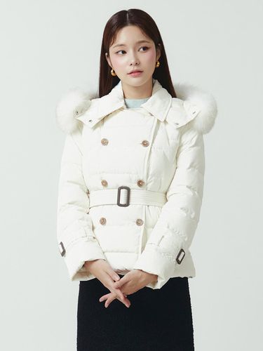 Classic Fur Trim Short Padded Jacket - itMICHAA - Modalova