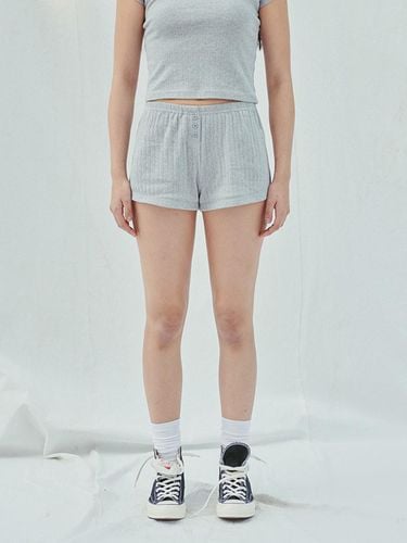 Pure Gray Short Pants - SLEEPYGOM - Modalova