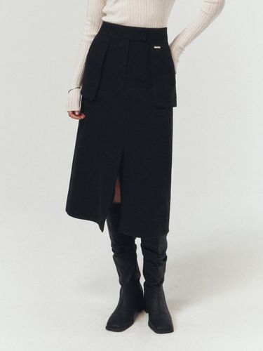 Pocket Point Wool Skirt_BLACK - ARTID - Modalova