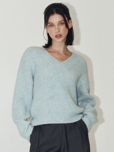 V-neck Knitwear_BLUE - ARTID - Modalova