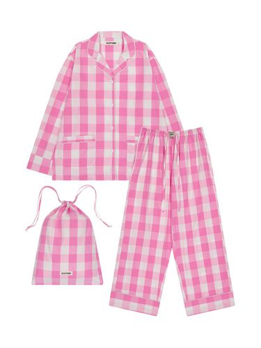 Peony gingham pajama set - SLEEPYGOM - Modalova