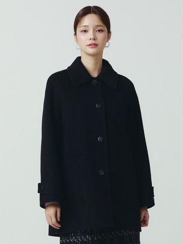 Boxy Fit Cashmere Handmade Coat - itMICHAA - Modalova