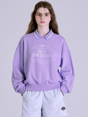 Women's collared neck sweatshirt - bensherman - Modalova