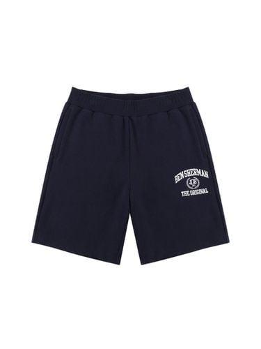 Common Lettering Sweat Shorts Navy BMPT255UNY - bensherman - Modalova