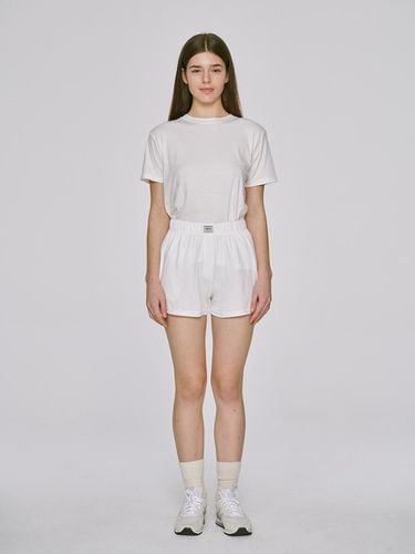 White silky cotton short set - SLEEPYGOM - Modalova