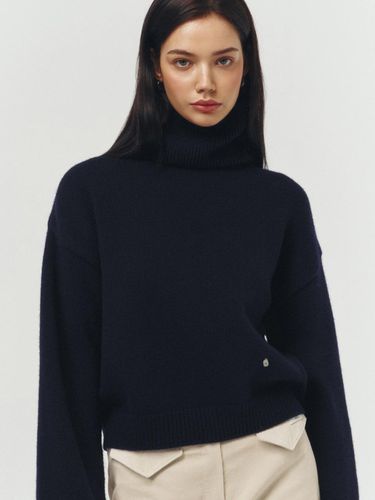 Wool turtleneck knitwear_NAVY - ARTID - Modalova