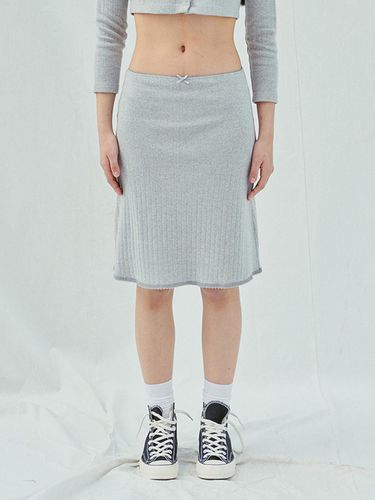 Pure Gray MidISkirt - SLEEPYGOM - Modalova