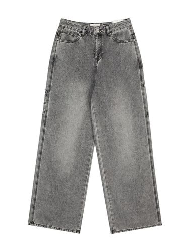 Wide Leg Carpenter Cotton Denim Pants (BOBDP795F) - bensherman - Modalova