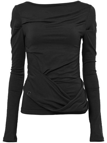 Drape Layered Long Sleeve Top - FLARE UP - Modalova