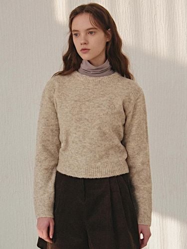 WOOL ROUND SOFT KNIT_OATMEAL - YAN13 - Modalova