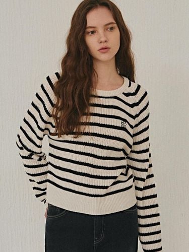 STRIPE BOLD PULLOVER KNIT_IVORY - YAN13 - Modalova