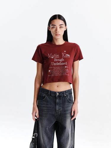 DAZZLE LETTERING CROP TOP IN - Matin Kim - Modalova