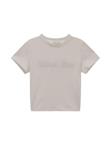 MATIN REVERSE PATCH LOGO CROP TOP IN - Matin Kim - Modalova